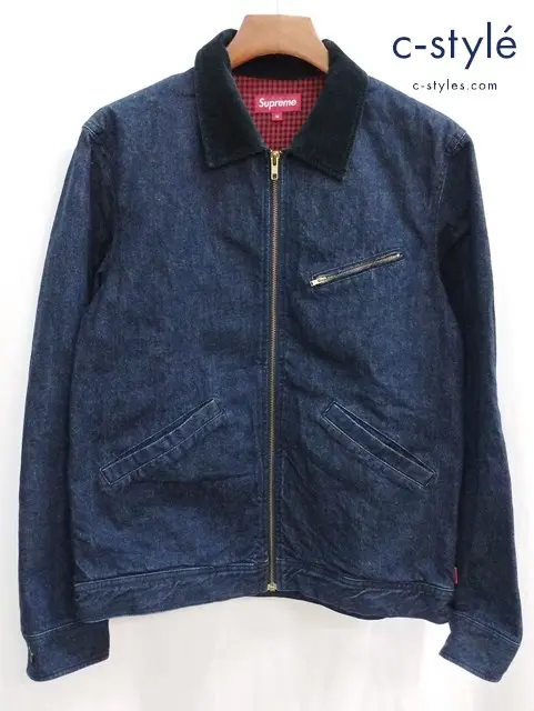 Supreme シュプリーム デニムジャケット M インディゴ Workers Jacket Denim 綿100％