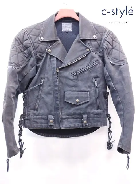 KADOYA カドヤ ダブルライダースジャケット L ブラック K’S LRATHER バイク用品