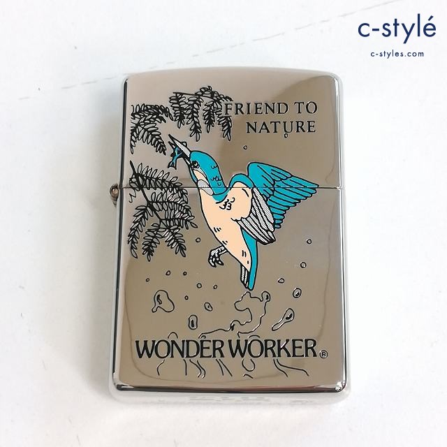 ZIPPO ジッポー 限定 オイルライター FRIEND TO NATURE WONDER WORKER No.165 シルバー 1996 喫煙具