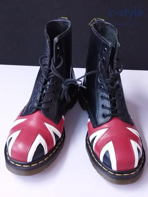 Dr.Martens ドクターマーチン ユニオンジャック8ホールブーツ UK8 ブラック 10950 シューズ 靴