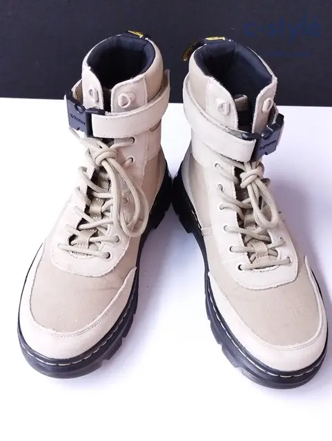 Dr.Martens ドクターマーチン 7ホールコンバットブーツ UK7 ベージュ COMBS TECH シューズ 靴