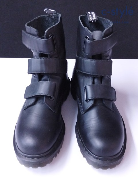 Dr.Martens ドクターマーチン ベルクロブーツ UK8 ブラック CORALIA シューズ 靴