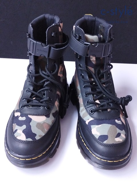 Dr.Martens ドクターマーチン 6ホールコンバットブーツ UK7 マルチカラー カモフラージュ COMBS TECH シューズ 靴