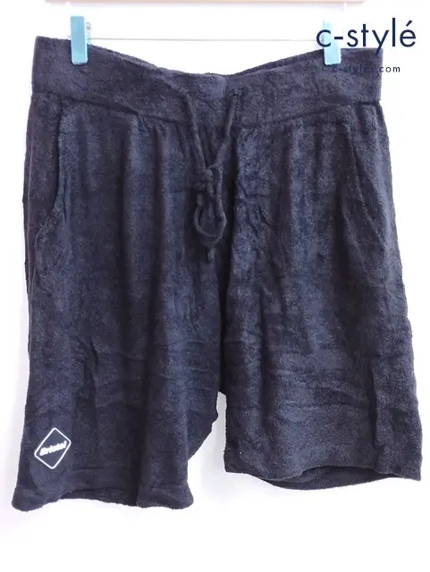 F.C.Real Bristol エフシーリアルブリストル ハーフスウェットパンツ XL ブラック POLARTEC