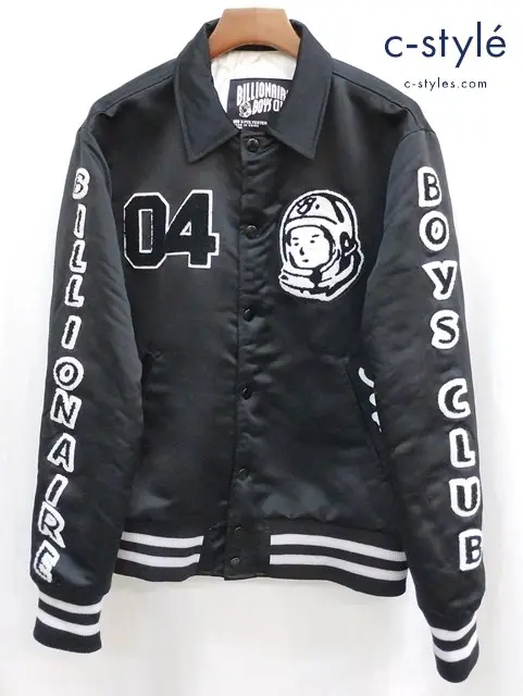 BILLIONAIRE BOYS CLUB ビリオネアボーイズクラブ ジャケット L ブラック BB Classic Varsity Jacket 801-8403