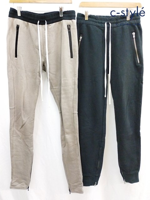 FOG ESSENTIALS エフオージーエッセンシャルズ パンツ S ブラック ベージュ系