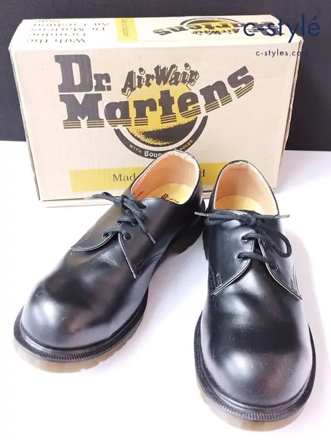Dr.Martens ドクターマーチン シューズ UK9 ブラック BLACK FINE HAIRCELL 3 EYELET SHOE 5400 LAST 1925