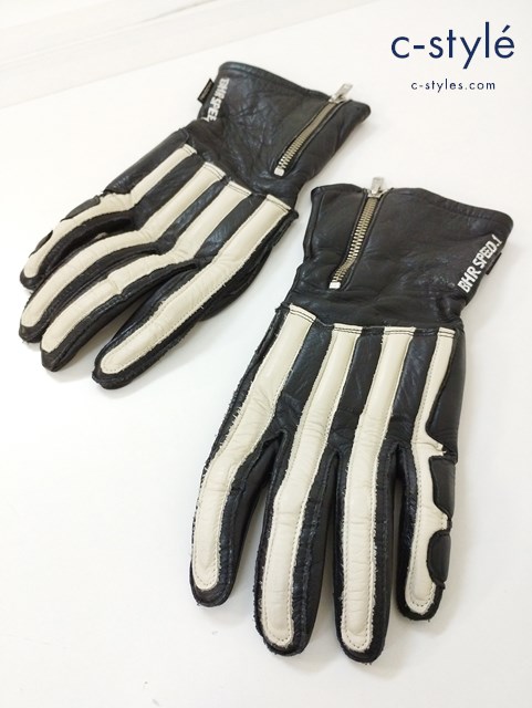 KADOYA カドヤ グローブ L ブラック x ホワイト BHR – SPEED 1 3320 牛革