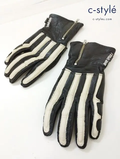 KADOYA カドヤ グローブ L ブラック x ホワイト BHR – SPEED 1 3320 牛革