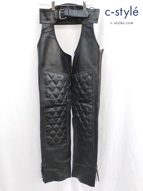 KADOYA カドヤ レザーチャップス 20インチ ブラック CHAPS-EVO2 2269 牛革