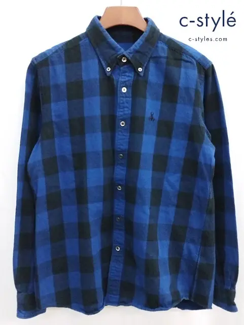 SOPHNET ソフネット バッファローチェックシャツ XL ブルー×ブラック SOPH-167015