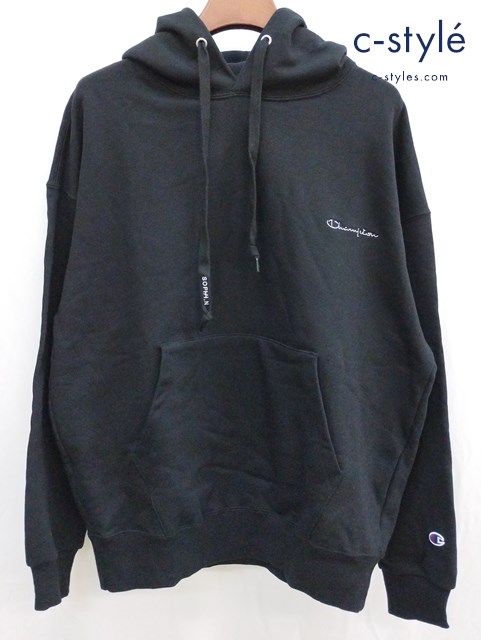 Champion×SOPHNET チャンピオン×ソフネット フーデッドスウェットシャツ L ブラック C8-U124