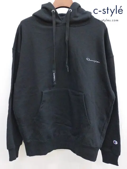 Champion×SOPHNET チャンピオン×ソフネット フーデッドスウェットシャツ L ブラック C8-U124