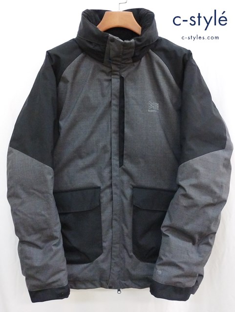 JUNYA WATANABE MAN×KARRIMOR ウールエステルトロラミネート ダウンジャケット L グレー×ブラック