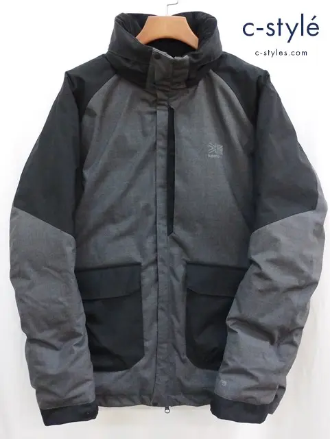 JUNYA WATANABE MAN×KARRIMOR ウールエステルトロラミネート ダウンジャケット L グレー×ブラック
