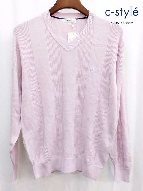 mila schon ミラ ショーン Vネックニット 46 ピンク系 31480-110
