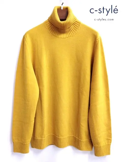 Drumohr ドルモア タートルネックハイゲージニット 50 オレンジ系 ウール100% イタリア製