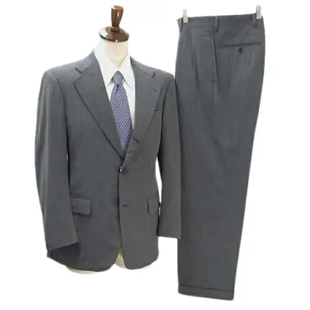 abx(エービーエックス) Luigi Botto 段返り 3つボタン シングルスーツ 袖口3つボタン  ツータック