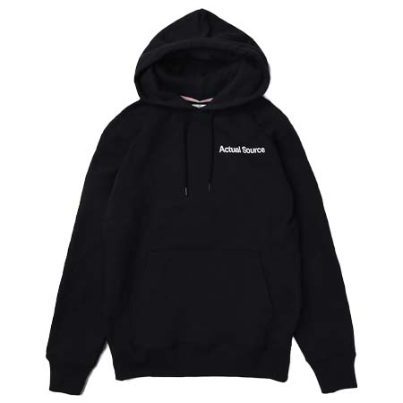 ACTUAL SOURCE(アクチュアルソース) Extended Wear Hoodie (Black)