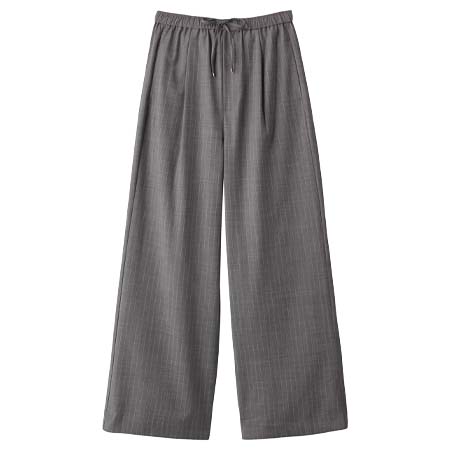 ADAWAS(アダワス) ピンストライプ ウーヴン ドローストリング パンツ