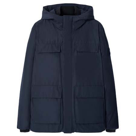 ADOLFO DOMINGUEZ(アドルフォドミンゲス) パーカー ネイビーブルー