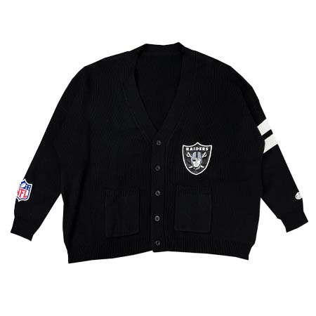 A’GEM(エージェム) ［NFL×A’gem KNIT CARDIGAN］アップリケ刺繍ニットカーディガン