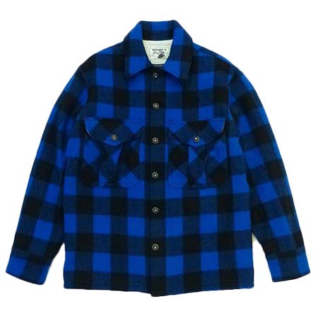 AND FAMILY(アンドファミリー) Rich Plaid C.P.O. JACKET（Woolrichダブルネームフィールドジャケット）/ブルー