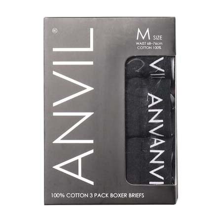 ANVIL(アンヴィル) 3Pコットン100%ボクサー ANV53B3