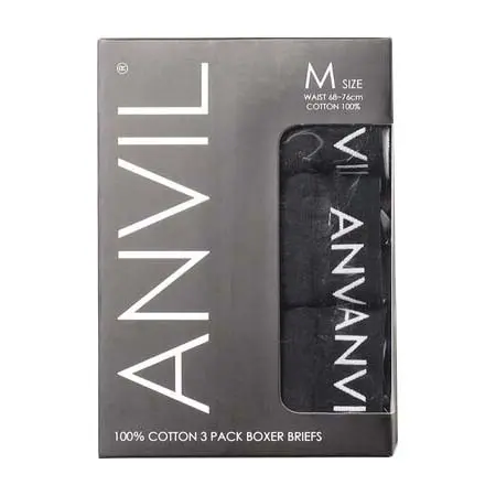 ANVIL(アンヴィル) 3Pコットン100%ボクサー ANV53B3