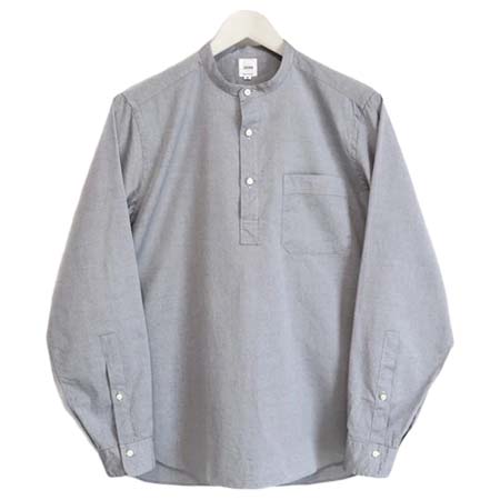 ARAN(アラン) “POBC” プルオーバーバンドカラーシャツ（ブラック）