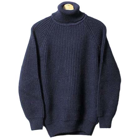 ARAN CRAFTS(アランクラフト) ニット リブ編み タートルネック サブマリーナ ロールネックセーター リブタートル
