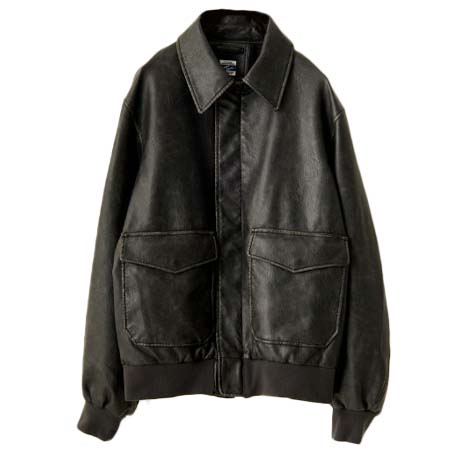 ARMY TWILL(アーミーツイル) 別注 ヴィーガンレザー A-2フライトジャケット