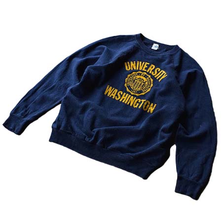ARTEX(アルテックス) 70-80’s ARTEX/アルテックス “UNIVERSITY WASHINTON” フロッキープリント スウェット USA製 230329