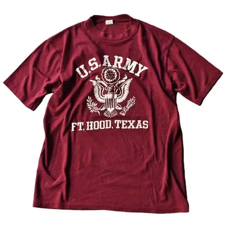 ARTEX(アルテックス) 80’s U.S.ARMY “FT.HOOD.TEXAS” ARTEX 発砲プリント Tシャツ USA製 230919