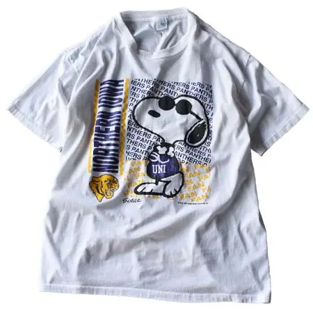 ARTEX(アルテックス) 80’s ARTEX “SNOOPY（Joe Cool）” カレッジ キャラクターTシャツ USA製 220710