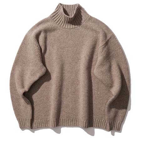 ATON(エイトン) LAMBS WOOL | BOTTLENECK SWEATER