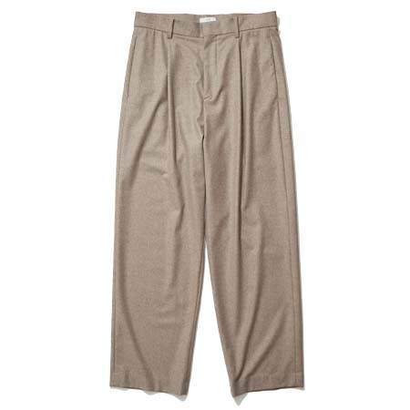 ATON(エイトン) MERINO COLLEGE FLANNEL | WIDE PANTS