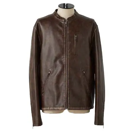 Azul by moussy(アズールバイマウジー) ヴィンテージフェイクレザーシングルライダース