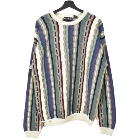 Bachrach(バックラック) 90’s BACHRACH バハラハ 立体編み 3Dニット セーター