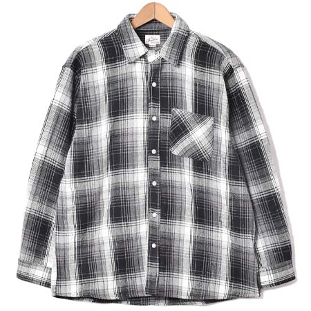 Backers(バッカーズ) Backers ブラッシュド 長袖チェックシャツ