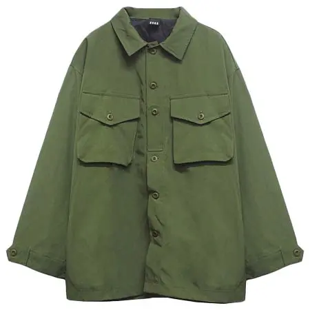 BAGARCH(バガーチ) NYLON SHIRTS JKT [OLIVE]