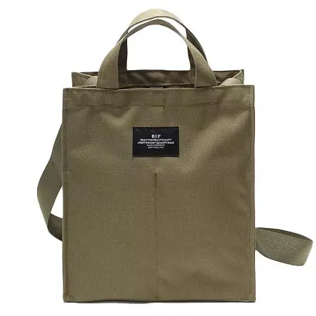 BAGSINPROGRESS(バッグズインプログレス) キャンバスナイロンBOXトートバッグ