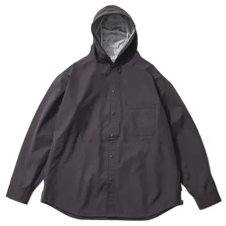 BAMBOO SHOOTS(バンブーシュート) 3レイヤー シャツジャケット ウィズ フーディ