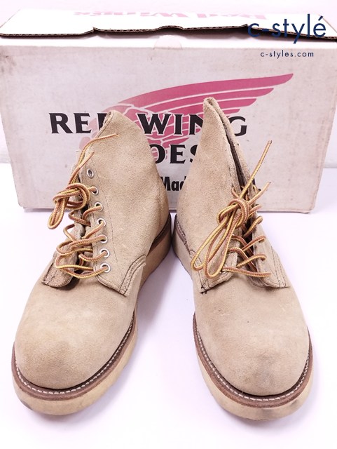 RED WING レッドウィング ショートブーツ 7・1/2 ベージュ 08167 USA製