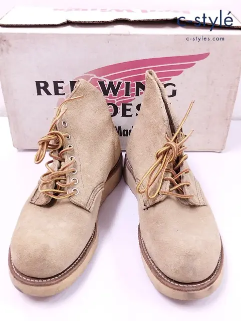 RED WING レッドウィング ショートブーツ 7・1/2 ベージュ 08167 USA製