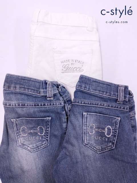 GUCCI グッチ デニムパンツ コーデュロイパンツ 4 5 イタリア製 キッズ 女の子 計3点