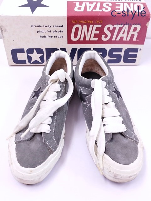 CONVERSE コンバース スニーカー 25.5cm グレー ALL STAR LOW 18656 USA製