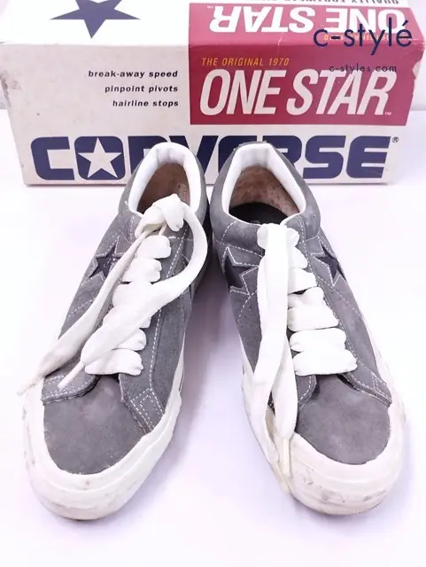 CONVERSE コンバース スニーカー 25.5cm グレー ALL STAR LOW 18656 USA製