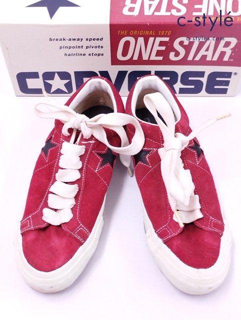 CONVERSE コンバース スニーカー 25.5cm レッド ALL STAR LOW 18649 USA製