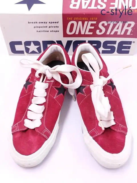 CONVERSE コンバース スニーカー 25.5cm レッド ALL STAR LOW 18649 USA製